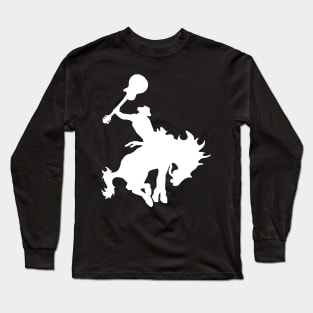 Guitar Rodeo Cowboy - Blues and Country Music Long Sleeve T-Shirt